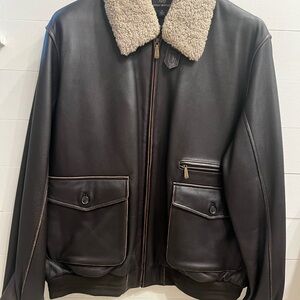 Brooks Brothers Mens leather jacket